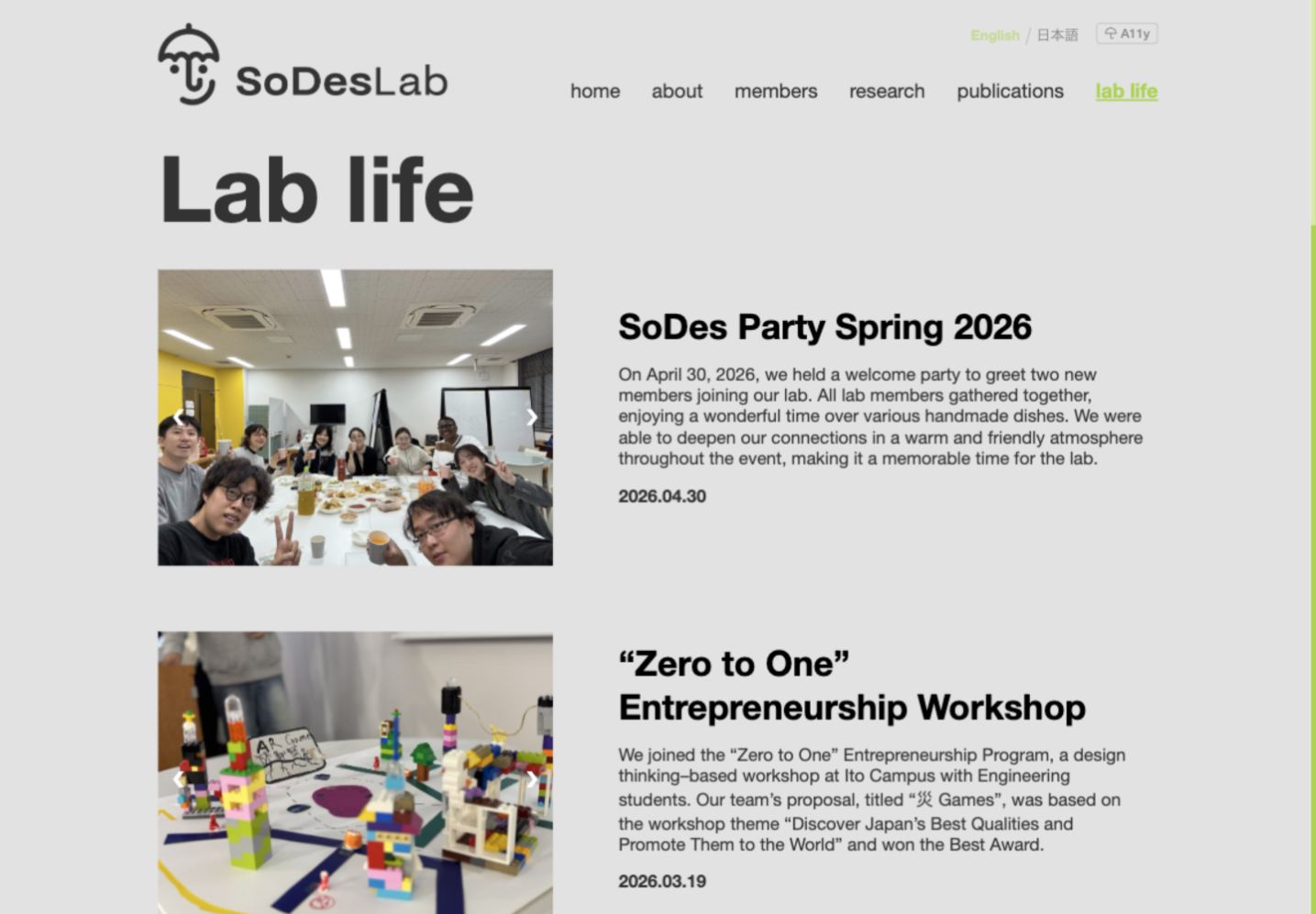 Lab Life website screenshot